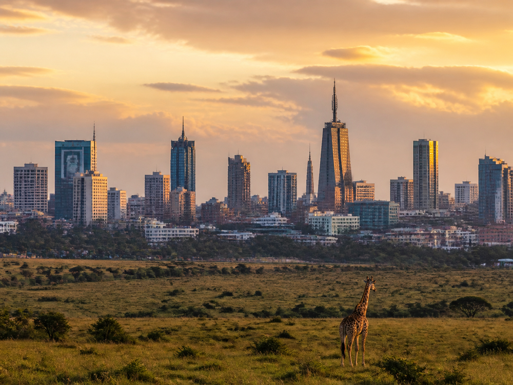 Nairobi city skyline